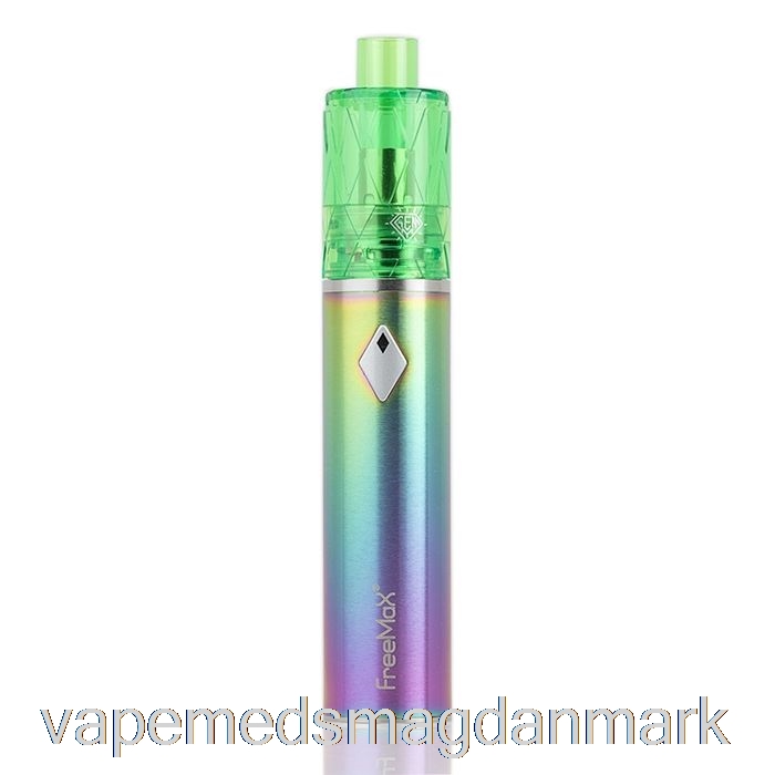 Vape Uden Nikotin Freemax Gemm 80w Startsæt Regnbue